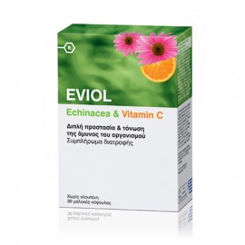 Eviol Echinacea & Vitamin C Συμπλήρωμα Διατροφής με Εχινάκεια & Βιταμίνη C 30 caps